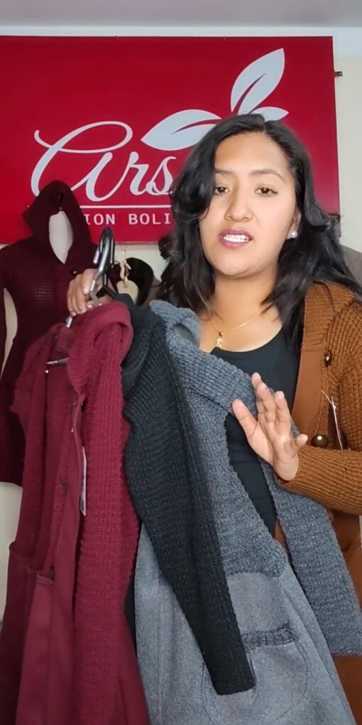 Abrigo Cardigans Paño tejido PREMIUM - Imagen 6